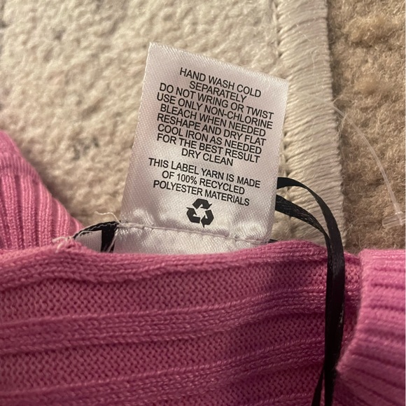 PINK ROSE 🥀 🌹 🩷 Ribbed Crop top sweater NWT - Picture 12 of 12